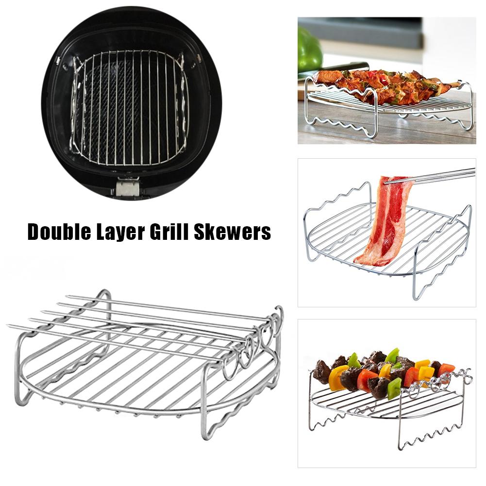 Milex Power Air Fryer Skewer and stacking rack