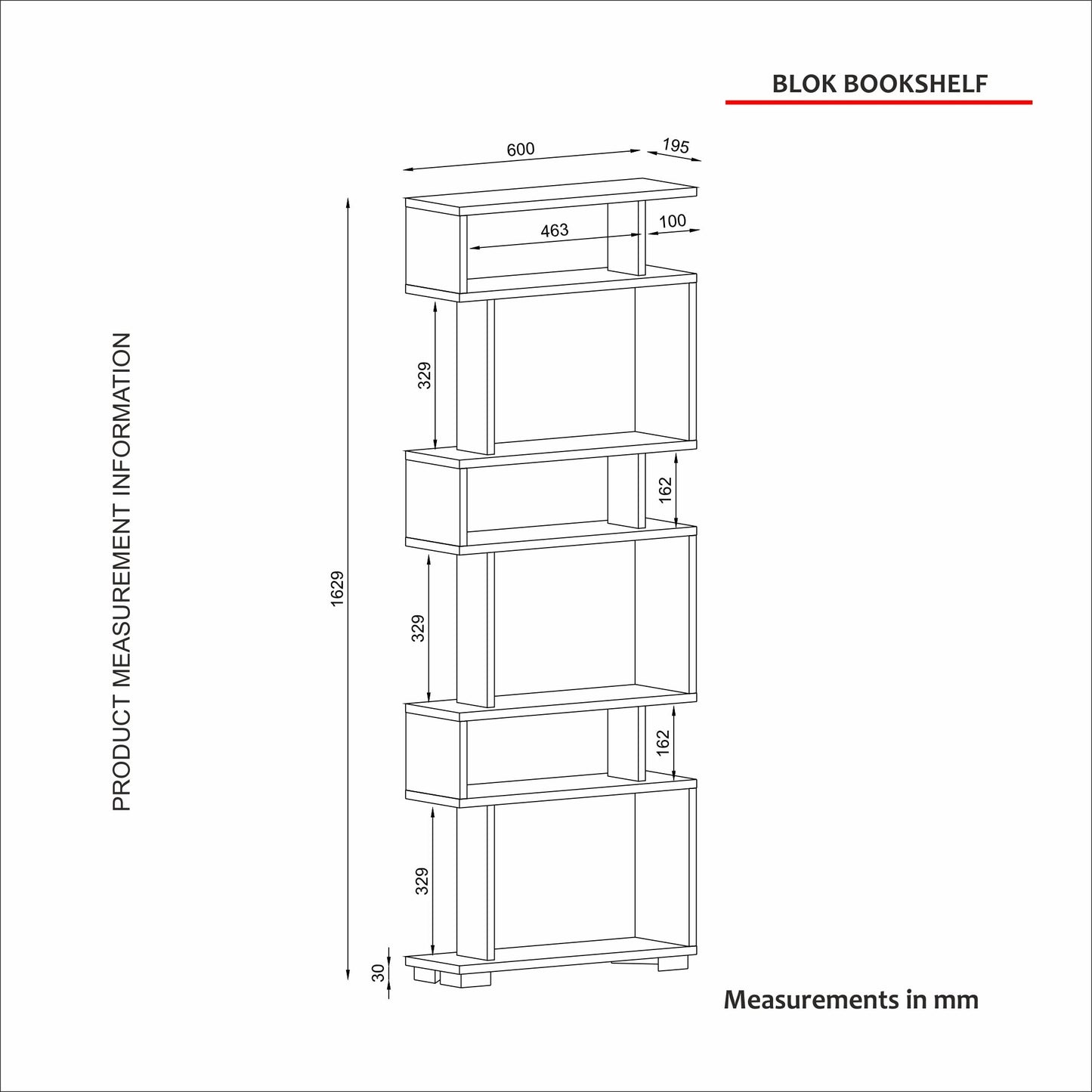 Armoire Blok Bookcase