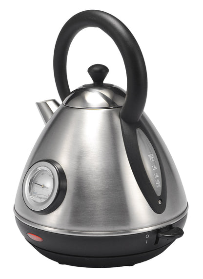 Milex Boston Matt Silver Stainless Steel Cordless 360° Kettle 2200W 1.7L