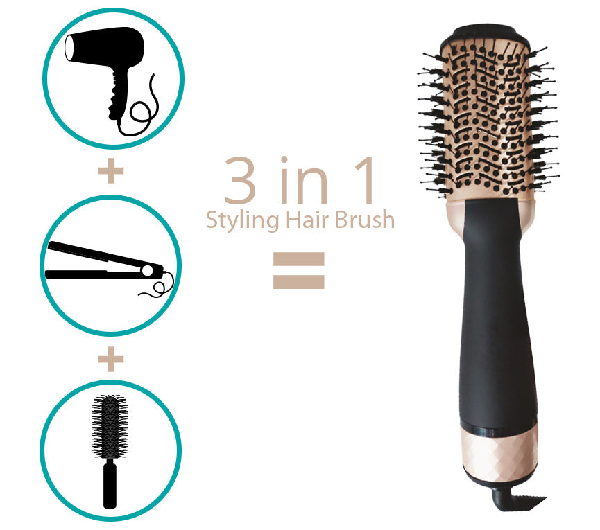 Igia 3-in-1 Hair Dryer, Volumiser & Styling Hair Brush