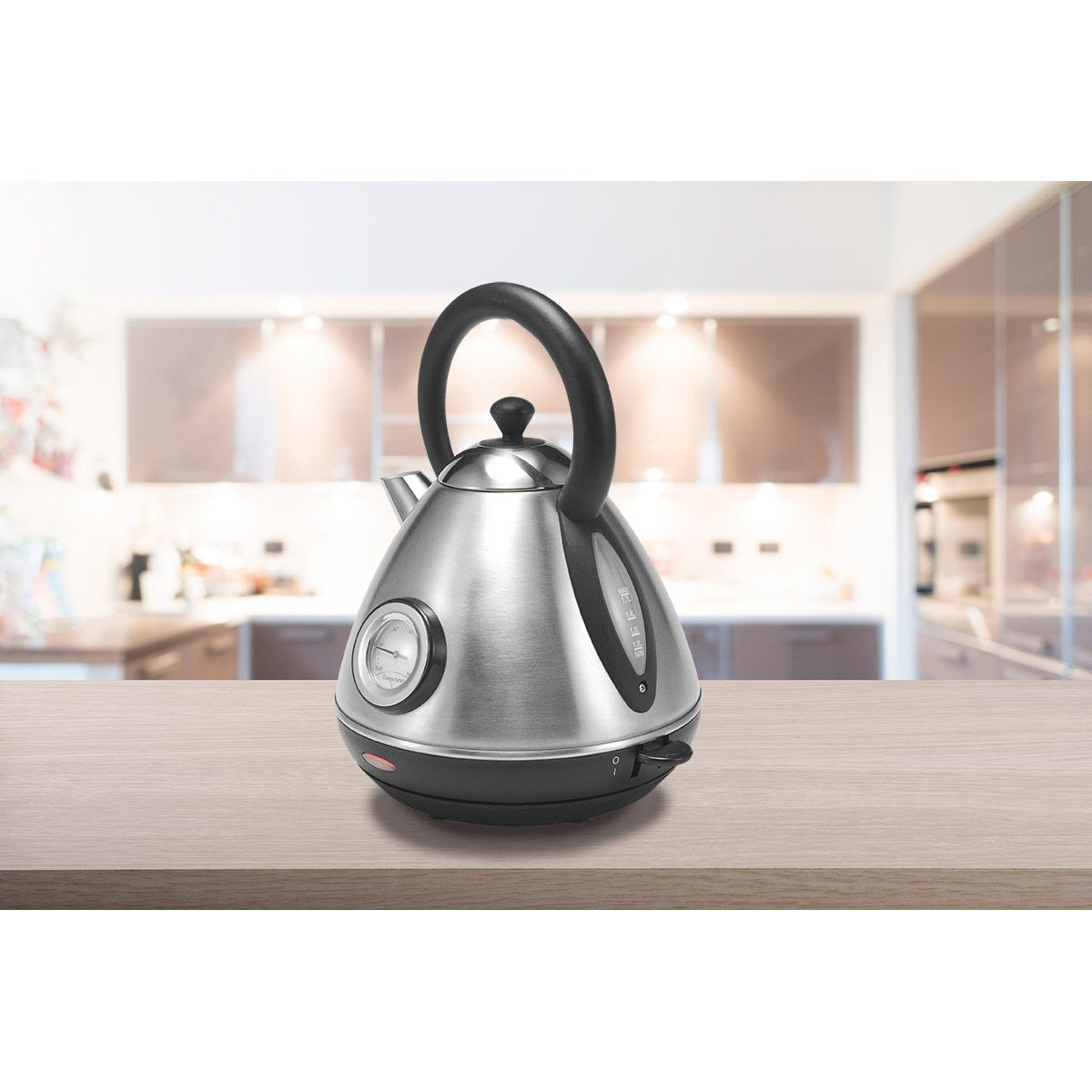 Milex Boston Matt Silver Stainless Steel Cordless 360° Kettle 2200W 1.7L